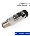 Hella Torquey 9Kw Air Cooled Cnc Spindle Motor 220V 380V For Router Engraving Machining solid frame air cooled spindle with ISO BT30.
