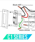 4 Pack Motion Sensor Light Switch For Indoor Use Only No Fuss Setup With Neutral Wire Required, installation diagram