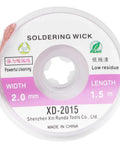 Copper Core Solder Wick Desoldering Braid For No-Fuss Electronics Repair And PCB Rework, 2.0mm width on spool