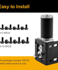 Easy to install durable DC motor mounting bracket with screws
