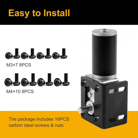 Easy to install durable DC motor mounting bracket with screws