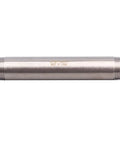 Three Quarter Inch NPT Male Stainless Steel Pipe Nipple, 304 Grade, Six Inch Length, Heavy Duty Plumbing Fitting, front view