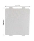 Product image showing a single plate from the 10 Pack Microwave Mica Plates With High Heat Resistance Insulation Sheets, 4.3 x 3.9 inches.