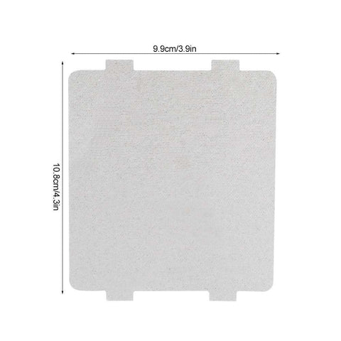 Product image showing a single plate from the 10 Pack Microwave Mica Plates With High Heat Resistance Insulation Sheets, 4.3 x 3.9 inches.