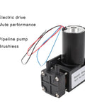 Electric Mini Vacuum Pump Delivers Rock Solid High Performance With Incredibly Low Noise Operation Perfect For Busy Shops And Tight Spaces Offering Real Portability And Tough Durability For Your Daily Hustle, showcasing a brushless electric drive pump with wiring.