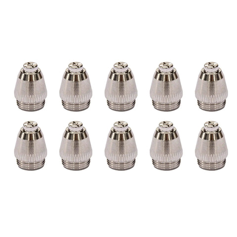Pro Grade Plasma Cutter Consumables Kit 22 Piece Includes 10 Tips, 10 Electrodes, 2 Shield Cups for SG-55 AG-60 WSD-60 Torch, Easy Swap Nozzles