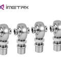 Badass 1.25 Inch Chromoly Heim Joint Rod End Kit Featuring Dual Thread Panhard Linkage For Gnarly Off Road Suspension Upgrades And Beast Mode Truck Builds, four chrome rod ends with locking nuts.