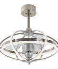 Ceiling Fan Light with 3-Color Integrated Light, 6 Speeds, Low-Noise Motor in stylish metal design.