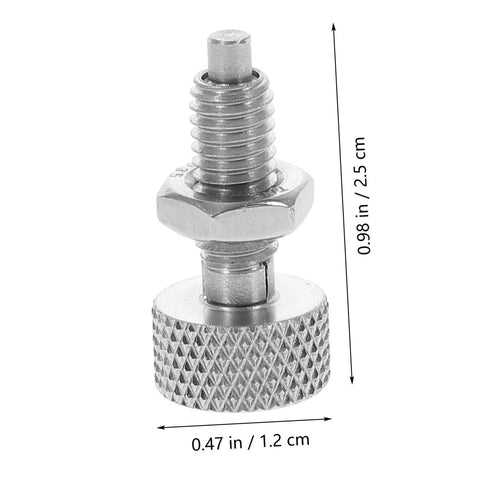 Built Like A Tank Locking Spring Plunger Pins For Rolling Toolboxes Stainless Steel indexing detent bolt with knurled handle.
