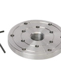 Shop Grade 4 Inch Wood Lathe Steel Faceplate With 1x8 Tpi Spindle Thread Tough As Nails Heavy Duty Alloy Chuck, featuring a solid design.