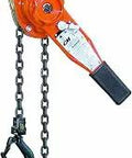 Beefy Heavy Duty Lever Hoist With Hook Mount, 3/4 Ton Cap, 11 Ft Lift, 12-5/8 In Headroom, 11 In Lever, shows chain and hook