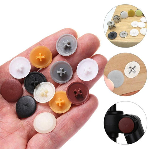 100 Pcs Screw Cap Covers Self Tapping Snap Caps For Flat Phillips Screws Hide Screw Holes And Beautify Car And Home Exterior Decor 17mm Brown