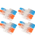 10 Pack Lever Wire Nut Connectors 2 In 4 Out Quick Wiring Connector Set 0.5 To 6mm² Copper Conductor 41A 450V Splice Kit