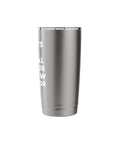 Side view of Top Notch Stainless Steel Insulated Tumbler with Dual Wall Keeps Drinks Hot or Cold Leak Proof Lid BPA Free