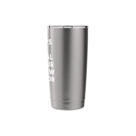 Side view of Top Notch Stainless Steel Insulated Tumbler with Dual Wall Keeps Drinks Hot or Cold Leak Proof Lid BPA Free