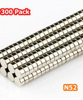 Stacks of Ultra Tiny Round Disc Magnets 1/16x1/32 Inch N52 Rare Earth Magnets For Secure Mounting, 300 Pack