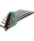 ErgoStar Torx L Key Set, 13 Piece with ball end, black oxide finish, long reach holder, pro grade for tight spaces and angled drives.
