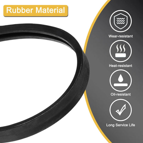 Close-up of Classic Wrapped V Belt A35 focusing on rubber material features like wear-resistant, heat-resistant, and oil-resistant qualities.