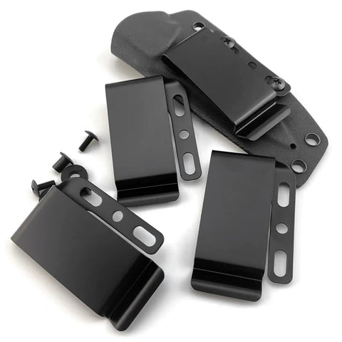 Rugged Metal Knife Sheath Belt Clip Universal Mounting Clip for Kydex Holsters tactical outdoor belt clip with hardware