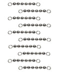 Six Ball Chain Fishing Swivels Stainless Steel One Eighth Inch Ball Rustproof T304 Keeps Your Line From Twisting and Tangle Free for Freshwater and Saltwater Use Ten Pack Made in USA, stainless steel chain swivels