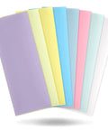 Set Of 8 Lapping Microfinishing Sheets With PSA For Scary Sharp Sharpening System, 4.25 By 11 Inches, Color Coded Micron Grits.3 to 40