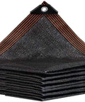 Heavy Duty Shade Cloth 70 To 90 Percent Sunblock Net For Garden Patio Greenhouse Outdoor Pergola, stacked with grommet edge detail