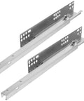 Two Piece Drawer Runner Slides Rust Resistant Steel Construction Super Quiet Two Section Rails For Smooth Sturdy Drawer Sliding