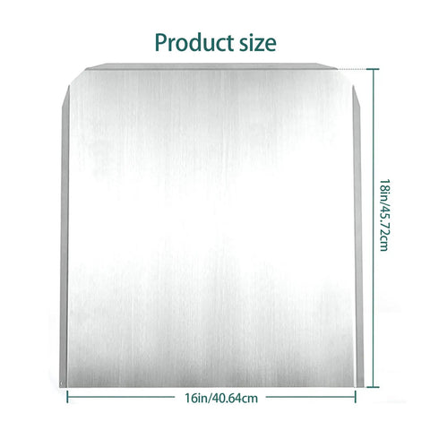 Adjustable Steel Heat Deflectors With Base And Back Panel For Efficient Home Heating In Fireplaces Easy Backplate Installation