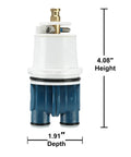 Replacement Cartridge For Delta Monitor Single Handle Tub And Shower Faucets That Fits Delta Monitor 1300 And 1400 Series RP19804