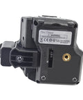 CT50 Optical Fiber Cleaver back view showing the blade holder and warning label for fiber cable splicing use.