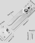 Heavy Duty 6 Piece Sectional Sofa Connectors Pro Grade Metal Couch Fasteners With Anti Slide Interlocking Brackets For Quick No Sweat Furniture Assembly And Rock Solid Configurations, showing steel connectors and mounting screws.