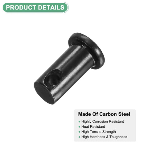 10 Pack Clevis Pins M8 By 16mm Carbon Steel Flat Head Built For Quick Swaps In Mechanical Linkage Fixed Parts Ship Rigging