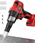 Rivet Gun For Milwaukee 18V Battery - Cordless Riveting Tool With 3 Nose Sizes 1/8, 5/32, 3/16 Inches, Brushless Motor
