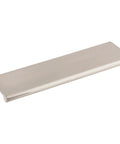 Front view of Mercer Collection Europa Tab Pull 6 Inch Brushed Satin Nickel, Center To Center 5 Inch, Zinc Alloy Cabinet Hardware.