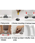 Installation steps for Premium Toilet Seat With Slow Close Brushed Nickel Hinges And Scratch Resistant Finish.