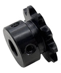 Beefy 35B10 Roller Chain Sprocket Type B 10 Tooth, Three Eighths Inch Pitch, 10mm Bore, Hardened 1045 Steel Anti Rust Drive Sprocket