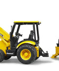 Realistic Construction Backhoe Loader Toy With Changeable Front Loader And Backhoe Scoop, fully functional detachable parts