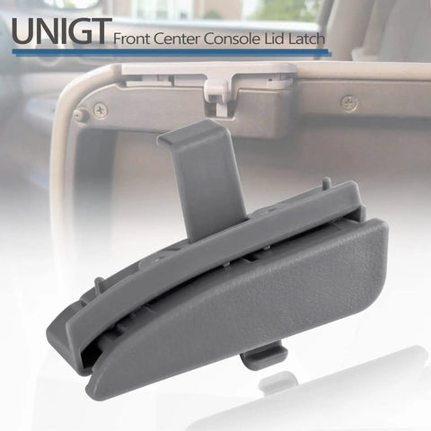Front Center Console Lid Latch Replacement For 2005 To 2012 Toyota Tacoma Interior Armrest, Easy Install With Spring Included