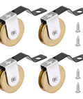 4 Pack Sliding Screen Door Rollers Replacement With 1 Inch Heavy Duty Tension Springs And Concave Steel Ball Bearings Fits Top And Bottom Wheels For B638 B687 B639 B756 Doors Includes Mounting Screws