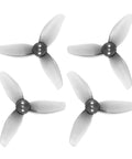 Four propellers from Dope 12 Piece T Mount 2.2 Inch Propeller Set For Drones, 6 CW And 6 CCW, showing lightweight durable design.