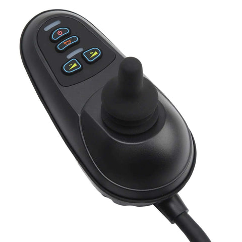 Front view of a 24V Electric Wheelchair Joystick Controller With Brake Connector For Easy Speed And Direction Control In Mobility Aids