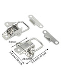 Stainless Steel Draw Latches 4 Pack, 304 Butterfly Buckle Clips For Flight Cases, Tool Boxes, Cabinets, And Guitar Gear, Silver 5.5x3.8 Cm