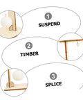 Hands On Physics Experiment Tools And Principle Kit For Students Real World Science Lab Set demonstration steps, wood components