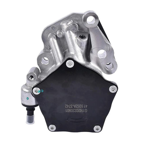TEKKOAUTO vacuum pump replacement for GM vehicles; aluminum body with black cover.
