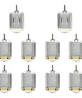 10 Pack DC Motors 3V To 6V 130 Size Mini Electric Motors 15000 RPM For Arduino DIY Projects And Science Experiments High Quality Mini Motors In A Sturdy Box