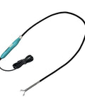 BlueEye Grabber Borescope With USB Camera And LEDs 1 Megapixel Head 6mm SemiRigid Probe shown with retractable claw.
