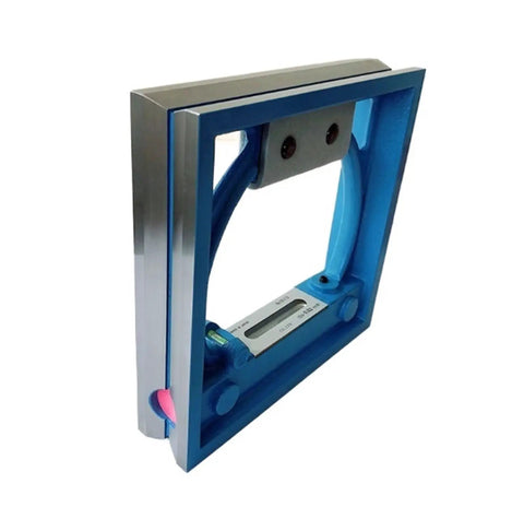 Professional Spirit Level With Hella Precise Bubble Vials And Rock Solid Frame Balance Measuring Tool Built Tough For Demanding Job Sites And Zero Fuss Calibration, blue aluminum frame.