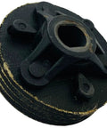 High Octane Black Washer Motor To Transmission Coupler Built Like A Tank For Whirlpool Kenmore, showing its durable rubber and metal design.