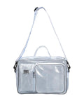 Rugged Antistatic Crossbody Bag For Engineers And It Crew To Slickly Haul Laptops And Cleanroom Gear Without Freaking Out About Static Spikes Or Temperature Swings On The Job, clear PVC material, adjustable strap.