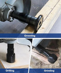 Woodworking Rotary Burr Set For Carving And Engraving, 3 Piece Drill Bit Milling Tool Kit in use for grooving, drilling, and grinding